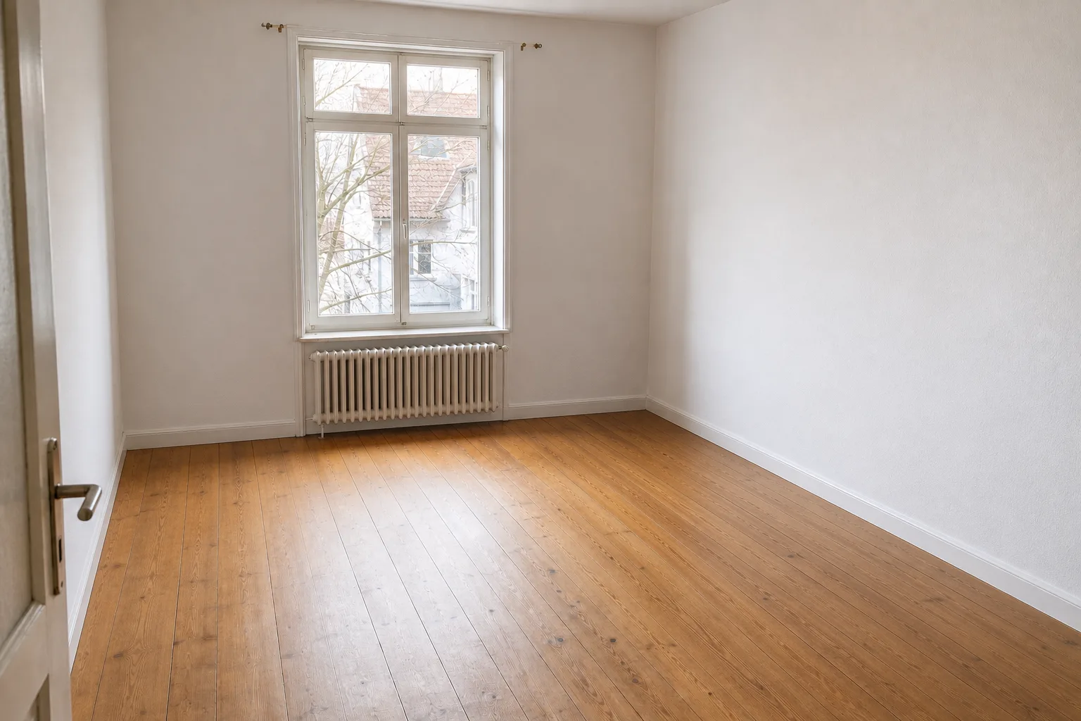 Derselbe geräumte und gründlich gereinigte Wohnraum